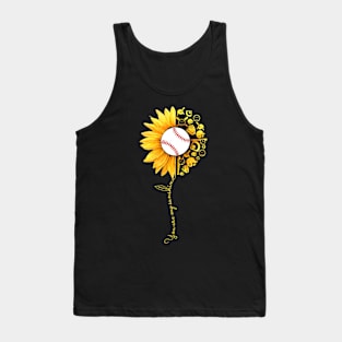 You Are My Sunshine Sunflower Baseball Tank Top